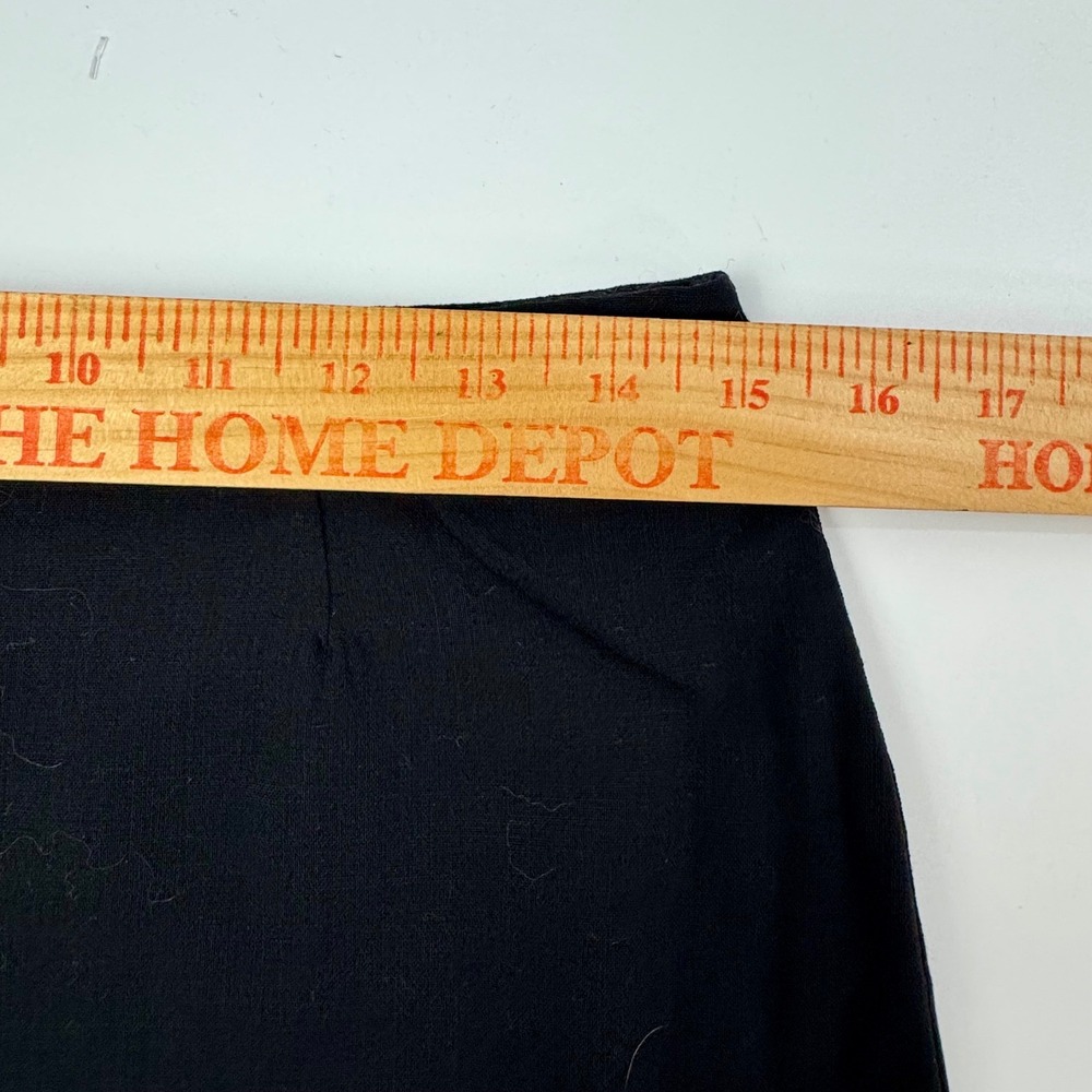 Vintage Agnona Black Wool Blend Pencil Skirt Made in Italy sz 44 Italy 8 US - Picture 4 of 7
